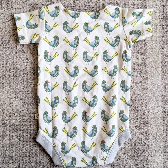 Bundle European Organic Cotton Bodysuits Animal Print Fox Rabbit Hedgehog Pigeon - Picture 5 of 13